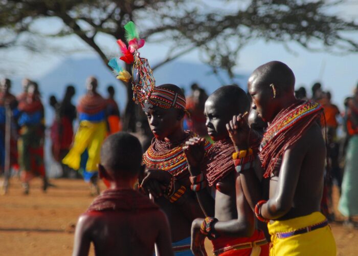 Group of Maasai morans during a Nairobi Aberdare Samburu Meru Laikipia mobile camping safari