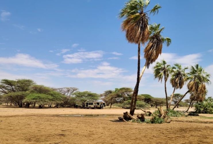Karacha Oasis in northern Kenya featured on the 10-Day Mobile Camping Off-the-Beaten-Path Kenya Safari done by African Affarble Expedition Limited